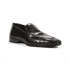 Luxurious Cesare Paciotti Mens Loafers Croc Print Cocco Lux Black PK Shoes (CPM5448) Material: Textured Croc Calf Leather Hardware: Silver Color: Black Outer Sole: Leather Comes with original box and dustbag Made In Italy Please note: Sizes listed here are in US sizes. Cesare Paciotti shoes are marked in UK sizes, one size smaller. Mens Loafers, Cesare Paciotti, Italian Men, Croc Print, Men's Loafers, Black 7, Handmade Shoes, World Of Fashion, Loafers Men