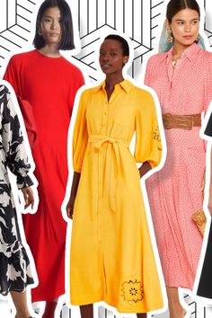 Stylist's edit of the best dresses with sleeves to wear to work, including mini, midi and maxi styles in every colour and cut. Workwear Dresses, Maxi Styles, Best Dresses, Workwear Dress