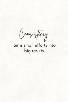 a white sheet with the words constify turns small efforts into big results