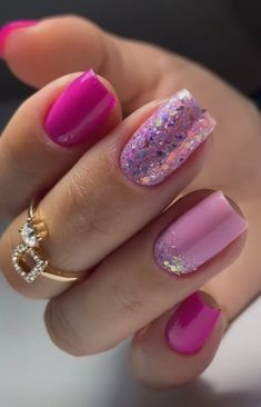 Colorful Dip Powder Nails, Pink And Purple Nails Designs, Cheetah Print Nails, Sunflower Nails, Manicure Nail Designs, Glitter Gel Nails, Trendy Nail Art, Luxury Nails