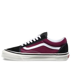 Vans Old Skool 36 DX 'Black Burgundy' VN0A38G2R1U (SNKR/Unisex) Vans Old Skool, Old Skool, Stylish Sneakers, Perfect Pair, Your Perfect, Sneakers, Black