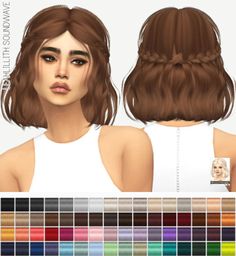 the hair is very long and has lots of color options for different types of hair