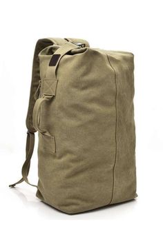 Built for both durability and classic good looks, our Haverson duffel bag is a rugged canvas  backpack that's just itchin for an adventure. It's so versatile to use as a suitcase for a weekend trip or as a carry on for a holiday. The generous pockets will fit all your travel gear, equipment and travel clothes. It’s versatile luggage, great for all travel and adventure, hiking or camping. Sailor Bags, Mens Duffle Bag, Climbing Backpack, Canvas Duffel Bag, Bucket Backpack, Climbing Bag, Military Bag, Military Backpack, Mens Luggage