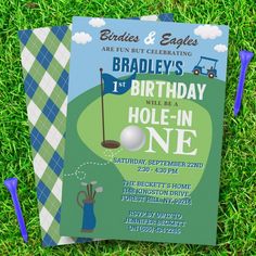 an image of a birthday party with golf theme