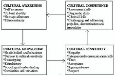 a flow diagram with the words cultural awareness, cultural identity and cultural learning in it