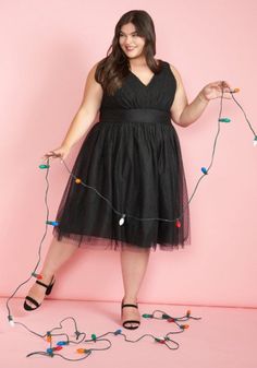 Romantic Memories Fit And Flare Dress | ModCloth Designer Plus Size Clothing, Sleeveless Party Dress, Old Hollywood Glam, Vintage Prom, New Years Eve Dresses, Eve Dresses, Vintage Inspired Outfits, Vintage Inspired Dresses, Hollywood Glam