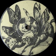 a black and white photo of a butterfly on a disc with the words,'it is