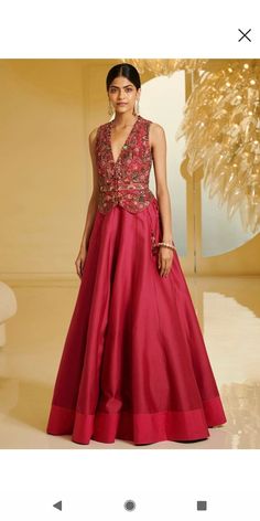 Varun Bahl, Jacket Lehenga, Lehenga Skirt, Pink Lehenga, Party Wear Indian Dresses, Dress Indian Style, Lehenga Designs