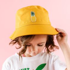 Fun pineapple kid bucket hats, only at littlemamashirtshop.com. Hats For Girls, Hats For Kids, Kids Bucket Hat, Raising Boys, Multiplication For Kids, Three Boys, Girl With Hat, Kids Hats, Mama Shirt