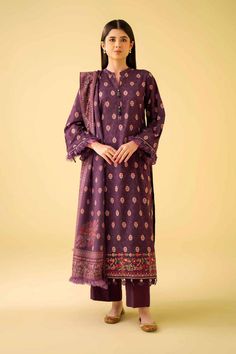 Nishat Linen 2 Piece - Printed Embroidered Suit - 42401575 Eid Ul Adha Collection 2024 Default Title Nishat Linen 2 Piece - Printed Embroidered Suit - 42401575 Eid Ul Adha Collection 2024 Original brand suit fabric and photography lite diffrance in actual print. Designer Embroidered Purple Lawn Suit, Traditional Cotton Suit With Printed Motifs, Purple Jamawar Sets For Eid, Embroidered Cambric Sets With Long Sleeves, Long Sleeve Embroidered Cambric Sets, Embroidered Long Sleeve Cambric Sets, Festive Unstitched Suit With Printed Motifs And Long Sleeves, Traditional Cotton Suits With Printed Motifs, Elegant Purple Lawn Suit With Printed Motifs