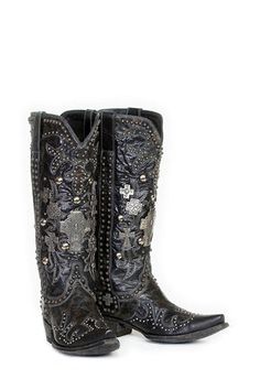 Boot, Ammunition Hand Tooled Western Boots For Festival, Western Hand Tooled Boots For Festivals, Leather Boots With Rivets For Festivals, Leather Festival Boots With Rivets, Festival Leather Boots With Rivets, Western Snip Toe Boots With Studs, Western Snip Toe Studded Boots, Western Style Snip Toe Boots With Studs, Western Style Studded Snip Toe Boots