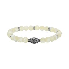 Show your spirituality with this beautifully designed silver tone mother-of-pearl stretch prayer bracelet from Symbols of Faith. Show your spirituality with this beautifully designed silver tone mother-of-pearl stretch prayer bracelet from Symbols of Faith. FEATURES Length: 7.25 in. Metal: alloy Plating: silver tone Finish: antiqued Material: mother-of-pearl Nickel safe Not appropriate for children 14 years old and younger. Size: One Size. Color: White. Gender: female. Age Group: adult. Symbols Of Faith, Prayer Bracelet, Faith Jewelry, Cameo Jewelry, Porcelain Roses, The Holy Spirit, Creating Jewelry, Cross Earrings, The Father