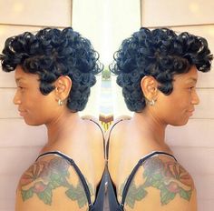 ♡ Relaxed Hairstyles, Short Curls, Dope Hairstyles, Short Cut