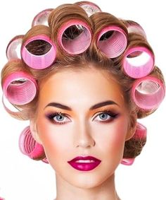 Big Rollers, Lets Roll, Glam Hair, Roller Set, Hair Rollers, Hair Curlers, Perm, A Woman, Hair