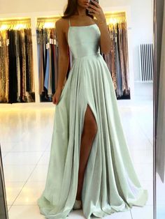 Lasaky - Strappy Elegant Front-Slit Dress with Cinched Waist for Formal Events and Evening Galas Cocktail Prom Dress, Evening Gala, Cheap Bridesmaid, Cheap Bridesmaid Dresses, Dress For Summer, فستان سهرة, Formal Gown, Women Maxi, Cheap Prom Dresses