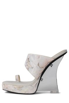 Lucite Heels, Toe Ring, Jeffrey Campbell Shoes, Shoes Shop, Calf Hair, Toe Rings, Wedge Sandal, Jeffrey Campbell