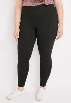 Plus Size Black Super High Rise Pocket Luxe Legging Maurices Plus Size, Plus Size Black, Leggings For Women, Plus Size Leggings, List Style, A Plus, High Waist Jeans, Colorful Leggings, New Outfits