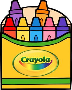 a drawing of crayons in a bag with the word crayola on it