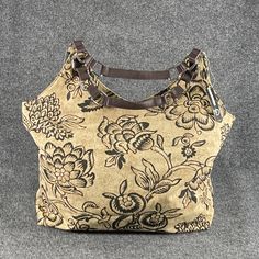 Nwt New Directions Flower Print Hobo Tote Bag Purse Color: Natural/Brown Paper Made From Recycled Materials Measurements Approximately: 21 In X 19 In No Stains Or Flaws! Smoke And Pet Free Home Everyday Floral Print Shoulder Bag With Double Handle, Everyday Floral Print Double Handle Shoulder Bag, Floral Print Double Handle Shoulder Bag For Everyday, Spring Brown Hobo Bag With Double Handle, Brown Double Handle Hobo Bag For Spring, Beige Floral Print Satchel Shoulder Bag, Brown Hobo Bag With Leather Handles For Spring, Beige Floral Print Shoulder Bag For Everyday Use, Casual Beige Shoulder Bag With Floral Print