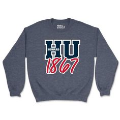 Howard™ HU 1867 Sweatshirt Officially licensed Howard University collegiate product Sweatshirt: .: Unisex, Loose fit .: 50% USA Cotton; 50% Polyester .: Runs true to size .: Women: Order one size down for a more form-fitting/ feminine fit. For a relaxed look, stick with your normal sizing. Proud Black-owned, HBCU-owned business Celebrating Black excellence. Building legacy. Join the scholar community: @BlackandScholared *Guaranteed to ship out within 3 to 5 business days after payment is receive University Apparel, Varsity Cardigan, Howard University, Beautiful Sweater, Black Community, Fall Weather, Warm Autumn, Black Excellence, Moto Jacket