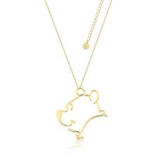 Our hunny loving favourite bear is presented as this wire style outline pendant on a long chain. Easy styling for multiple layers. Features 14k yellow gold plated high shine finish Necklace length 60cm + 7cm Pendant length 50mm Includes gift box Winnie The Pooh Outline, Pooh Outline, Winnie The Pooh Decor, Minnie Mouse Toys, Winnie The Pooh Honey, Disney Gold, Disney Cups, Word Necklace, Bff Tattoos