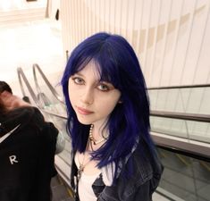 #bluehaircolor #bluehair #gothgirl #grunge #emo Hair Anime, Hair Color Blue, Blue Hair, Hair Ideas, Cute Hairstyles, Hair Color, Bee, Hair Styles