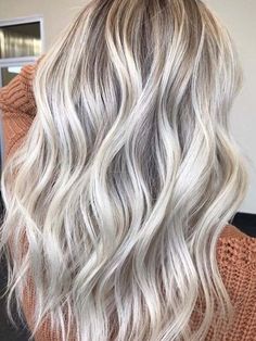 Bright and Beautiful Hair Color Inspiration For Summer 2018 | Southern Living Current Blonde Hair Trends, Icy Platinum Blonde Hair With Lowlights, Cool Blonde With Lowlights, Champagne Hair Color, Brunette Blonde Highlights, Champagne Blond, Blonde Colors, Champagne Blonde Hair, Champagne Hair