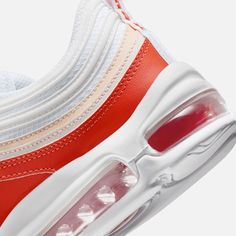 Style No. FN6869-633 Color: Picante Red/Guava Ice/White Nike Air Max '97 Men's Shoes.