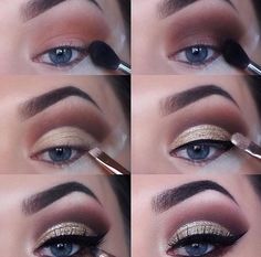 Eye Makeup For Blue Eyes, Video Makeup, Apply Eyeshadow, Wedding Makeup Tips, Makeup For Blue Eyes, Make Up Videos