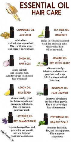 Essential Oil Hair Growth, Oils For Hair, Benefits Of Essential Oils, Essential Oils For Hair, Diy Hair Care, Hair Remedies, Hair Thickening