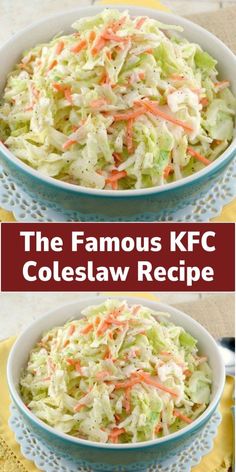 the famous kfc coleslaw recipe