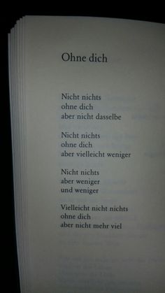 an open book with german words on it