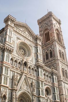 the large cathedral has many windows and arches