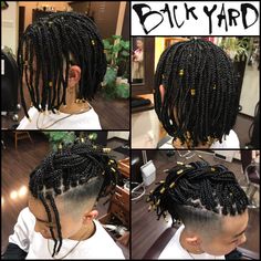 Hair Twists Black, Braid Styles For Men, Braids With Shaved Sides, Cornrow Hairstyles For Men, Dreadlock Hairstyles For Men, Haircut Designs, Hair Twist Styles, Haircuts For Curly Hair, Dread Hairstyles