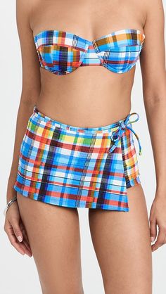 STAUD Mira Swim Skirt | Shopbop Beachwear Skort With Built-in Shorts, Fitted Beachwear Swim Dress With Built-in Shorts, Summer Nylon Mini Skort, Nylon Mini Skort For Summer, Blue Fitted Mini Skirt Swimwear, Beachwear Swim Skirt With Built-in Shorts, Mini Skirt Swim Dress For Summer Beachwear, Beachwear Swim Dress With Mini Skirt For Summer, Summer Beachwear Swim Dress Mini Skirt