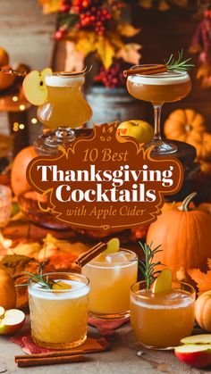 the 10 best thanksgiving cocktails with apple cider