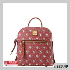 Carry all your game day essentials with you with this San Francisco 49ers Small Backpack from Dooney & Bourke. The main compartment is roomy enough for all your game day essentials, while the additional exterior and interior pockets provide ample space to keep you organized. Show off your San Francisco 49ers pride in style with the sublimated graphics, showcasing your team spirit wherever you go. Nfl 49ers, Nfl San Francisco, Small Backpack, Pocket Top, Luggage Accessories, Dooney & Bourke, San Francisco 49ers, Team Spirit, Dooney Bourke