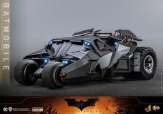 the dark knight tumbler batmobile is shown in this promotional image