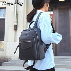 Shipping: Worldwide Express Shipping AvailableDelivery time: 🚚7-15Days Fast ShippingReturns: Fast refund,💯100% Money Back Guarantee.Brand Name: YaLePuckOrigin: Mainland ChinaCN: HebeiMain Material: Genuine LeatherGenuine Leather Type: Cow LeatherLining Material: PolyesterBackpacks Type: SoftbackInterior: Interior Slot PocketInterior: Cell Phone PocketInterior: Interior Zipper PocketInterior: Interior CompartmentHandle/Strap Type: Soft HandleExterior: Solid BagDecoration: NONEClosure Type: zipp Leather Backpack With Large Capacity For On-the-go, Black Leather Backpack With Top Handle For On-the-go, Luxury Black Leather Backpack For On-the-go, Black Travel Backpack With Anti-theft Pocket, Black Rectangular Leather Backpack With Anti-theft Pocket, Casual Tote Bag, School Bags For Girls, Women Leather Backpack, Crossbody Tote Bag