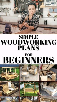 simple woodworking plans for beginners Diy Pallet Projects For Beginners, Pallet Projects For Beginners, Diy Woodworking Projects, Simple Wood Carving, Woodworking Plans Beginner, Simple Woodworking Plans, Woodworking Jig, Wood Slice Crafts, Wood Projects That Sell