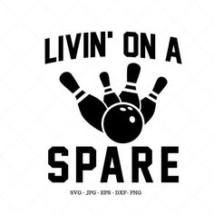 livn'on a spare bowling decal