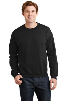 Adult Heavy Blend™ Adult 8 oz., 50/50 Fleece Crew - BLACK - S | Gildan Adult Heavy Blend 8 oz. 50/50 Fleece Crew T-Shirt in Black Size Small | Cotton Polyester 18000, 00 Black Tears, Medical Bag, Red Kap, Port Authority, Youth Hoodies, Work Wear Women, Jogger Sweatpants, Mens Outerwear, Zip Sweatshirt