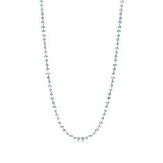 Sterling Silver Ball Chain
This sterling silver, 2mm, medium-gauge, bead chain delivers a substantial look that is both casual and classy and goes with a wide variety of styles.
~Details~

 	Sterling Silver
 	18-inch sterling silver ball chain.
 	Balls are 2mm
 	Gift Ready - Arrives in a Black Matte Gift Box
 	Sunshine Polishing ClothSample Included

~ Notes ~
Please be mindful that colors & intensity will vary from monitor to monitor. I do my best to present my gemstones and glass as true to color as possible.

Don't forget to check out my article, Caring for Your Jewelry, to ensure your new treasure looks great for a lifetime! Bridal Jewelry Necklace, Mens Sterling Silver Necklace, Beaded Chain Necklace, Platinum Chain, Fine Silver Jewelry, Crescent Moon Necklace, Sterling Silver Chain Necklace, Moon Necklace, Ball Chain