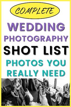 the complete wedding photography shot list for photos you really need