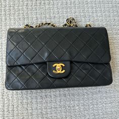 100% Authentic Vintage Chanel Flap. Please Dm For More Info On The Bag If Interested. Normal Used And Vintage Condition. Leather Is Super Soft And Is Made Of Lamb Skin. Please Check My Past Listings For References. Chanel Bag Classic, My Past, Chanel Vintage, Chanel Bags, Vintage Chanel, Chanel Handbags, Chanel Bag, Gold Hardware, Vintage Black