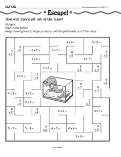 a maze with numbers and an image of a mouse in it, which is the same number