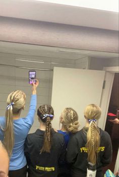 Easy Track Meet Hairstyles, Fun Track Hairstyles, Meet Day Hairstyles Track, Hair For Track, Hairstyles For Track And Field, Hair Styles For Track, Hairstyles For Track Meets, Track Meet Hair, Easy Track Hairstyles