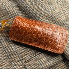 Crocodile Eyeglass Case in Cognac Ben Silver, Mens Dress Hats, Travel Socks, Leather Eyeglass Cases, Studded Accessories, Oxford Shoes Style, Mens Glasses Fashion, Cap Toe Shoes, Burgundy Shoes