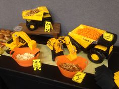 construction themed birthday party food and decorations