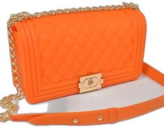 Luxury Orange Square Shoulder Bag, Trendy Orange Rectangular Satchel, Chic Orange Evening Satchel, Chic Orange Satchel For Evening, Trendy Orange Square Satchel, Trendy Orange Square Shoulder Bag, Chic Orange Rectangular Satchel, Chic Orange Crossbody Satchel, Orange Shoulder Bag With Detachable Strap For Evening